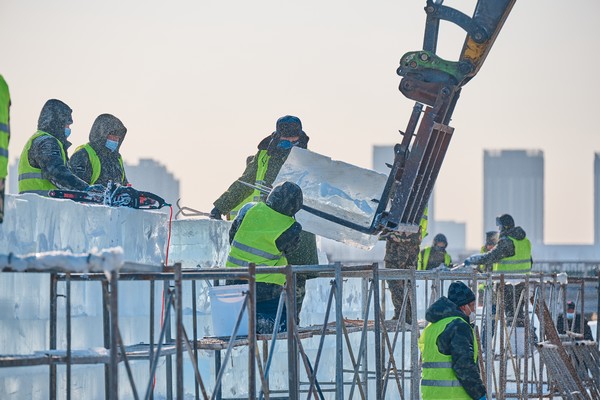 楓葉小鎮項目建設現場。